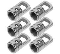 JOINPAYA 10 Piezas Gancho de Ojo para Colgar Lámpara, Bucle de Techo para Lámpara Colgante, Hierro, Plata, Rosca M10 y Orificio Lateral M4, para Luminarias y Luces Colgantes en Restaurante