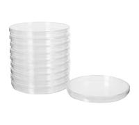 JOINPAYA 10 Placas de Petri de Plástico Transparente con Tapa, Diámetro 14,3cm y Profundidad 1,6cm, para Cultivo Celular y Experimentos Científicos en Laboratorio