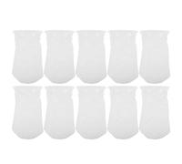 JOINPAYA 10 Unidades Calcetín Filtro para Acuario de Agua Salada y Diseño 3D de Panal, Resistente a Agua Salada, Material PP y Algodón Filtrante Blanco