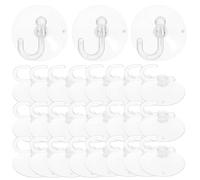 JOINPAYA 100 Ganchos de Ventosa Transparentes 3,5 Cm Diámetro, Colgadores de Pared Multiuso para Baño, Cocina y Ducha, Ganchos de Succión Resistentes sin Marcas, Pack 100 Unidades