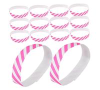 JOINPAYA 100 Pulseras De Papel Delicadas Para Conciertos Eventos Fiestas Parques Infantiles Fiestas Y Festivales Color Rosa