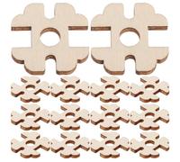 JOINPAYA 100 Soportes de Madera para Pompones Cierre Extraíble Botones Huecos para Gorros Tejidos Accesorios DIY para Manualidades de Sombreros 100 Piezas para Proyectos Creativos