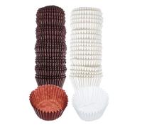 JOINPAYA 1000 Piezas de Tazas para Hornear Resistentes al Calor, Moldes de Papel Grandes Color Crema y Café, Capacillos para Cupcakes, Muffins y Pasteles, Accesorios para Repostería