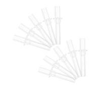 JOINPAYA 10piezas Pajitas Repuesto Silicona Transparente Para Niño Niña Boquillas Largas Reutilizables y Desmontables Para Botellas De Agua Infantil Accesorio Fácil De Limpiar y Seguro