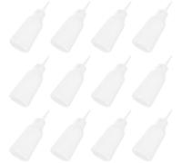 JOINPAYA 12 Botellas Exprimibles de Plástico Punta Fina para Pegamento y Pintura, Capacidad 100ml, Dispensador Preciso Adecuado para Manualidades y Pesca