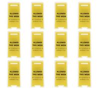 JOINPAYA 12 Clips Creativos para Notas de Escritorio Soporte Metálico para Mensajes y Tarjetas Señales Divertidas de Precaución para Oficina y Uso Organización Diaria