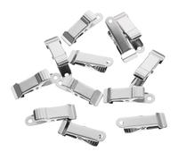 JOINPAYA 12 Piezas Mini Pinzas de Cocodrilo de Metal Plata | Abrazaderas Pequeñas, Uso en Manualidades y Organización, Diseño Ligero para Oficina y Aula