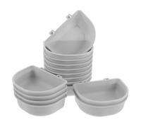 JOINPAYA 15 Comederos Colgantes para Jaulas de Mascotas Gris Comederos y Bebederos Ajustables Antiderrame para Perros Gatos Cachorros y Conejos 15 Piezas para Transporte y Viaje