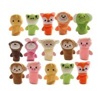 JOINPAYA 15piezas Títeres De Dedos De Animales De Peluche para Juguetes Educativos para Cuentos para Bebés y