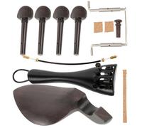 JOINPAYA 1juego Accesorios De Reemplazo Para Violín Incluye Reposacabezas De Ébano y Partes Profesionales Para Mantenimiento De Instrumentos Diseño Elegante y Funcional Para Reparación