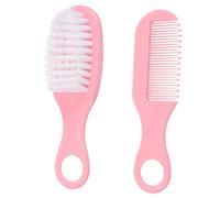 JOINPAYA 1Juego Peine Bebés Kit de Masaje Suave Recién Nacidos Material y Antiestático Color Rosa