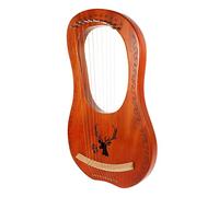 JOINPAYA 1juego Tonos De Lyra Arpa De Madera Instrumento Musical Delicado Para Adultos y Sonido Estable y Cuerdas Duraderas Para Cultivar El Interés Musical