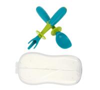 JOINPAYA 1juego Utensilios De Entrenamiento Para Bebés Cucharas y Tenedor Infantil Antiderrames Para Práctica De Alimentación Diseño Seguro Para Niño Niña y Niñas