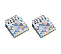 JOINPAYA 2 Blocs de Notas Adhesivas Fluorescentes Papel Colorido Tamaño Compacto 2 Piezas para Oficina Escuela y Hogar Blocs de Notas Portátiles para Apuntes y Recordatorios