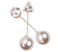 JOINPAYA 2 Broches Decorativos para Ropa y Hebilla de Pañuelo de Seda Diseño Retro Chic Perlas Sintéticas, Estilo Delicado y Creativo, Adecuado para Pecho o Bufanda Femenina