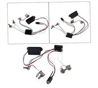 JOINPAYA 2 Circuito Preamplificador Preamplificador De Guitarra Bajo Electrico Preamplificador De Bajo Soporte De Monitor Amplificadores De Guitarra Guitarras Sintonizador Black