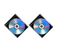 JOINPAYA 2 Juegos de Discos CD Vírgenes Grabables Estuche de Plástico Incluido con Alta Capacidad para Grabación de Audio y Vídeo Hogar