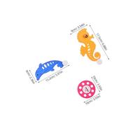 JOINPAYA 2 Juegos De Discos Voladores Acuáticos Juguetes para Discos Voladores para Piscina Juguetes De Buceo Caballitos De Mar