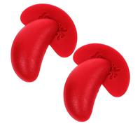 JOINPAYA 2 Pares de Copas Sagradas Mini de Adivinación Feng Shui de Plástico Rojo Vino, Herramienta China para Rituales y Juegos de Adivinación, Decoración Mística para Hogar