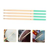 JOINPAYA 2 Pares Palos De Arce C Key Chakra Drums Bajo Baquetas Tambor De Mano Pad De Batería De Práctica Tambor Electrico Musical Almohadilla De Batería Eléctrica Tambor Chamánico Green