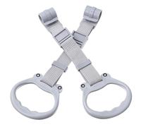 JOINPAYA 2 Piezas Anillos de Tirón para Bebés de Agarraderas para Corralito Soporte para Ejercicios de Anillos Colgantes para Cuna Plástico Ajustable