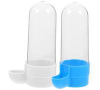 JOINPAYA 2 Piezas Caja de Comida para pájaros Bol comederos para pájaros comedero pajaros Bird Feeder Fuente de Agua para pájaros contenedor de Agua para pájaros de polivinilo Blue