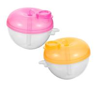 JOINPAYA 2 Piezas Caja de leche en polvo portátil para bebé embudo dispensador envases de leche en polvo de viaje casa recipiente de para bebés polipropileno (pp)