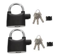 JOINPAYA 2 piezas Candado Alarma para Bicicleta y Moto Resistente y Duradero Unidades con Llaves Antirrobo para Puertas Ventanas y Almacenes