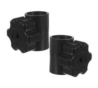 JOINPAYA 2 Piezas Conector para Mástil de Sombrilla de Patio, 2,8/3,2 CM | Fijación Tornillo, Reduce Rotación y Holgura, para Piscina y Deck, Repuesto de Enlace Intermedio