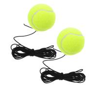 JOINPAYA 2 Piezas Pelotas de Tenis con Cuerda Elástica para Entrenamiento Portátil Rebote Estable y Mejora de Coordinación para Principiantes y Práctica Cualquier Lugar