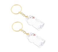 JOINPAYA 2 Piezas Pet Hair Keepsake Box Keychain Transparent Dog Memorial Pendant For Hair Collection Portable Lightweight Souvenir For Emotional Pet Remembrance