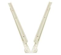 JOINPAYA 2 Piezas Riel Deslizante de Dos Vías, Rieles Deslizantes de Alta Resistencia para Cajón, Acero Laminado en Frío, 12 Pulgadas/30 Cm, Blanco, para Armarios y Bandejas de Teclado