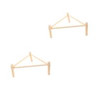 JOINPAYA 2 Piezas Soporte de Madera para Gallinas de Descanso Resistente y Estable para de para un
