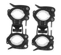 JOINPAYA 2 Piezas Soporte Linterna Bicicleta Multifuncional Giratorio Clip Manillar Seguro para Luces Delanteras y Linternas para Ciclismo Montaña y Carretera Pack Unidades