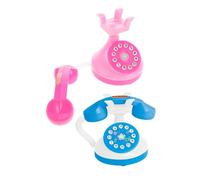 JOINPAYA 2 Piezas Teléfonos de Juguete Retro Mini Plástico para Simulación de Teléfono Antiguo para rol Educativo Accesorios de Decoración Vintage para Imaginativo