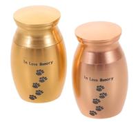 JOINPAYA 2 Piezas urna para Mascotas Urnas de Patas de Mascotas de Memorial Titular de Recuerdo Metal