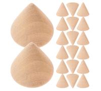 JOINPAYA 20 Conos de Madera sin Pintar para Manualidades DIY Figuras Cónicas de 3X3 CM Soporte para Pulseras y Decoración Creativa Accesorios Artesanales para Bricolaje 20 Piezas