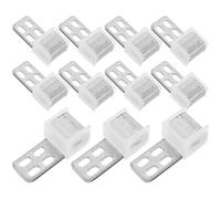 JOINPAYA 20 Piezas Clip de Resorte para Sofá, Clip de Metal para Sofá, 4 Orificios Oblicuos, Hierro y Goma, Color Plata, Fijación de Resortes y Cojines Hundidos, Repuesto de Muebles
