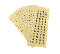 JOINPAYA 20 Piezas Pegatinas de escala Afinación preocuparse punto para principiantes ukeleles dedo instrumentos musicales organos musicales accesorios para ukelele escala musical pegatinas