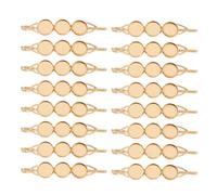JOINPAYA 20 Piezas Pinza Cabello con Cabujón, Base para Horquilla Redonda de Metal Dorado, Ligera, Compatible con Cabujones de 12mm, para DIY de Accesorios de Pelo y Obsequio, para Mujer