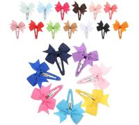 JOINPAYA 20 Piezas Pinza Pelo de Mujer, Horquillas para Niñas, Lazo Decorativo, Poliéster E Hierro, Sujeción Firme, Antideslizante, para Mujer y Adolescentes, Fiestas y Color Aleatorio