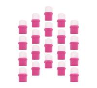 JOINPAYA 20 Tapones para Remojo de Uñas Profesionales, Accesorios de Manicura de Plástico Duraderos, Prácticos y Portátiles para Eliminación de Esmalte, 20 Piezas en Color Rosa, Uso