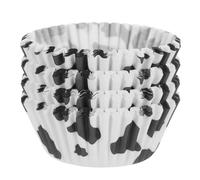 JOINPAYA 200 Moldes de Papel para Cupcakes a Prueba de Aceite, Resistentes a Altas Temperaturas, Tamaño Mediano, Diseño Estampado de Vaca, Ideales para Hornear Muffins y Postres Caseros