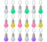 JOINPAYA 21 Piezas Llavero Bombilla LED Colorida Mini Luz Brillante Portátil Accesorio Ligero para Bolso Mujer Pulsera Práctica Color Aleatorio Color Aleatorio