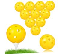 JOINPAYA 24 Piezas Bolas de Práctica Airflow para Entrenamiento Interior Huecas de Plástico de Habilidades Alta Visibilidad y Durabilidad