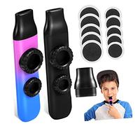 JOINPAYA 2juegos Instrumentos Musicales Para Kazoo Unidades Con Repuesto De Membrana Para Acompañamiento Musical y Regalos