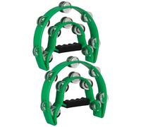 JOINPAYA 2piezas Campanillas de Plástico para Instrumento Musical Pandereta Pandereta de Percusión para Campanas de Mano para Iglesia Cristiana Jardín de Infancia Color