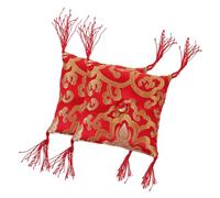 JOINPAYA 2piezas Cojín para Cuenco Tibetano de Roja Hecho Mano Tapete para Cuenco Tibetano Práctica Budista Casa o Templo Estilo Aleatorio