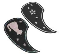 JOINPAYA 2piezas Golpeadores Para Guitarra Acústica Decorativos Diseño De Huellas De Gato y Flores Reemplazo De Protector Para Guitarras Folk