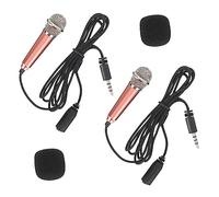 JOINPAYA 2piezas Micrófono Miniatura para Teléfono Unidades Micrófono Lavalier Portátil Cable Compatible Móvil Grabación De Voz Clara